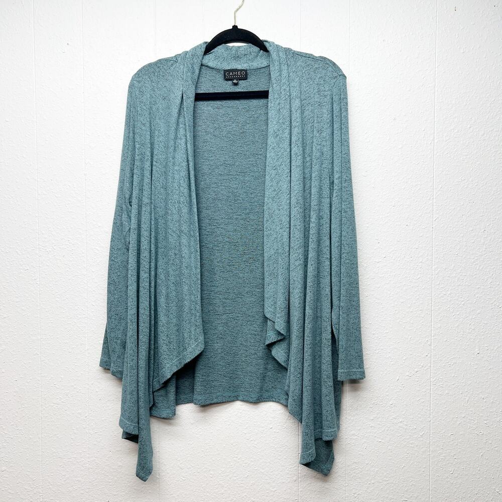 Cameo Womens Cardigan Sweater 2X Stretch Soft Cozy Casual Everyday Wear Lounge
